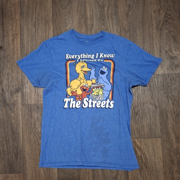 Everything I Know I Learned on the Streets Sesame Street T-Shirt. - Picture 1 of 5